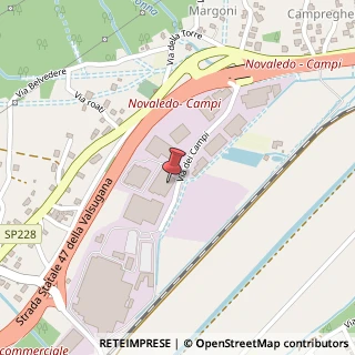Mappa Via dei Campi, 19/1, 38050 Novaledo, Trento (Trentino-Alto Adige)