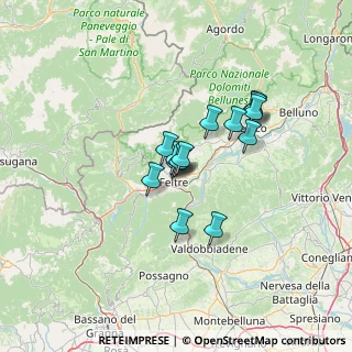 Mappa Via Traversere, 32032 Feltre BL, Italia (9.09214)