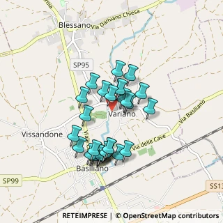 Mappa Via San Leonardo, 33031 Basiliano UD, Italia (0.72414)