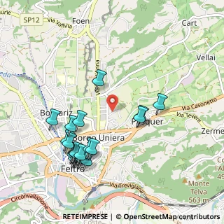 Mappa Via Gaspara Stampa, 32032 Feltre BL, Italia (1.061)