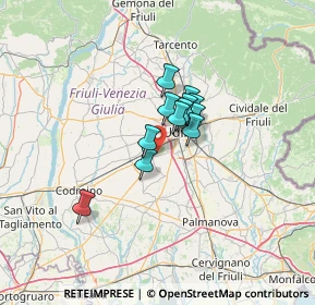 Mappa 33030 Campoformido UD, Italia (7.52833)