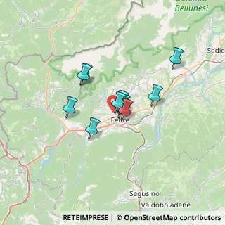 Mappa Via V. Bonsembiante, 32032 Feltre BL, Italia (4.34364)