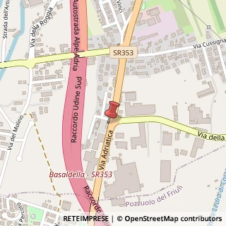 Mappa Via Adriatica, 218, 33030 Campoformido, Udine (Friuli-Venezia Giulia)