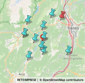 Mappa 38076 Lasino TN, Italia (6.29667)