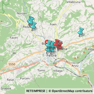 Mappa V.le Sanguinazzi, 32032 Feltre BL, Italia (1.34091)