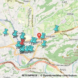 Mappa Via Molan, 32032 Feltre BL, Italia (1.0225)