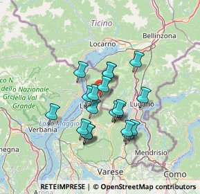 Mappa Via Fiume, 21010 Dumenza VA, Italia (10.725)