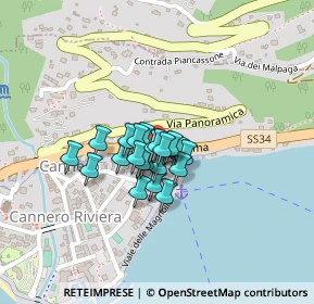 Mappa Via Mantegazza, 28821 Cannero Riviera VB, Italia (0.10909)