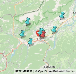 Mappa Via Fosse, 32032 Feltre BL, Italia (4.33091)