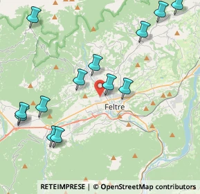 Mappa Via Fosse, 32032 Feltre BL, Italia (4.82846)