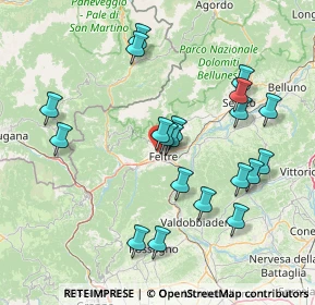 Mappa Via Fosse, 32032 Feltre BL, Italia (15.2285)