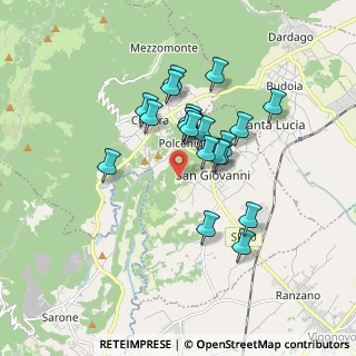 Mappa Loc. Colle San Floriano, 33070 Polcenigo PN, Italia (1.417)