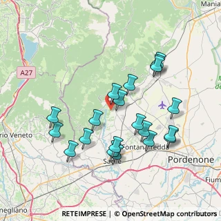 Mappa Loc. Colle San Floriano, 33070 Polcenigo PN, Italia (7.3695)