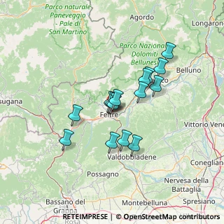 Mappa Via Adda, 32032 Feltre BL, Italia (10.568)