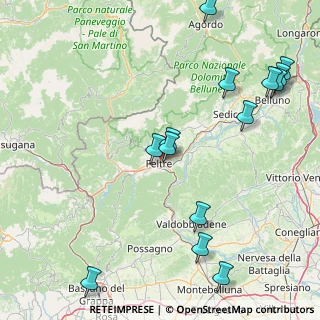 Mappa 32032 Feltre BL, Italia (20.48857)