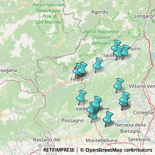 Mappa 32032 Feltre BL, Italia (16.35333)