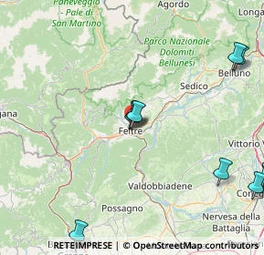 Mappa 32032 Feltre BL, Italia (22.34545)