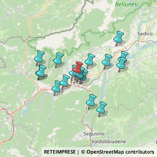 Mappa 32032 Feltre BL, Italia (5.69611)
