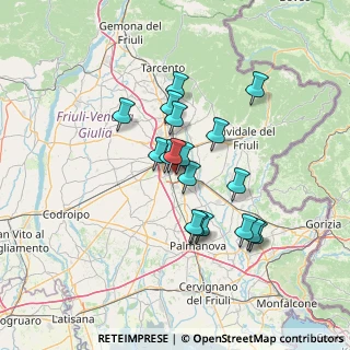 Mappa Via Luigi e Michele Gortani, 33100 Udine UD, Italia (11.08278)