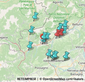 Mappa Via Maris Stella, 32032 Feltre BL, Italia (12.72278)