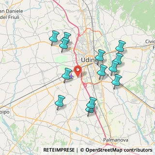 Mappa Via Campoformido, 33030 Campoformido UD (7.36154)