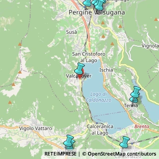 Mappa 38057 Calceranica al Lago TN, Italia (3.485)