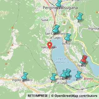 Mappa 38057 Calceranica al Lago TN, Italia (2.76385)