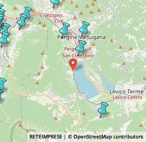 Mappa 38057 Calceranica al Lago TN, Italia (7.46789)
