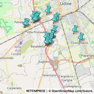 Mappa Via Giuseppe Verdi, 33030 Campoformido UD, Italia (1.787)