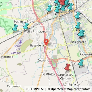 Mappa Via Giuseppe Verdi, 33030 Campoformido UD, Italia (3.457)
