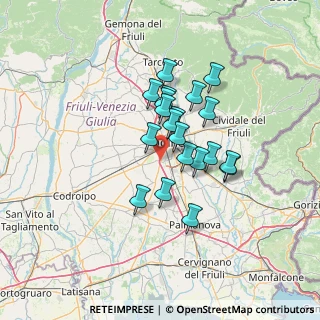Mappa Via Giuseppe Verdi, 33030 Campoformido UD, Italia (9.977)