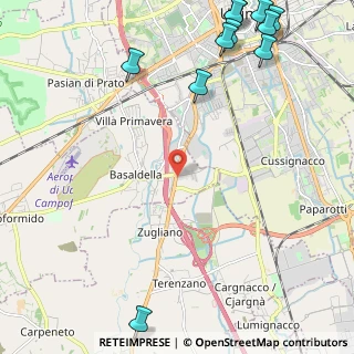 Mappa Via Adriatica, 33030 Campoformido UD, Italia (3.34545)