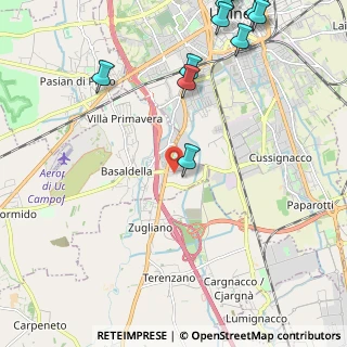 Mappa Via Cussignacco, 33030 Campoformido UD (3.08636)