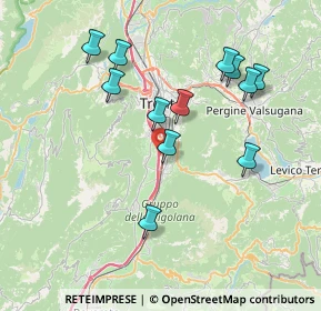 Mappa Via Lidorno, 38100 Trento TN, Italia (7.30667)