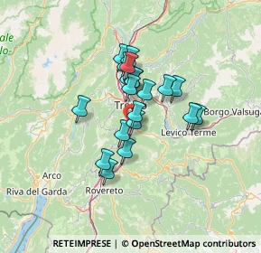 Mappa Via Lidorno, 38100 Trento TN, Italia (9.4605)