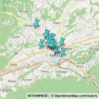 Mappa Via 19 Giugno, 32032 Feltre BL, Italia (0.72571)