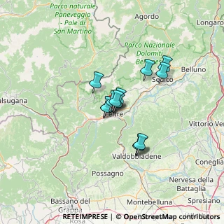 Mappa Via 19 Giugno, 32032 Feltre BL, Italia (8.55385)