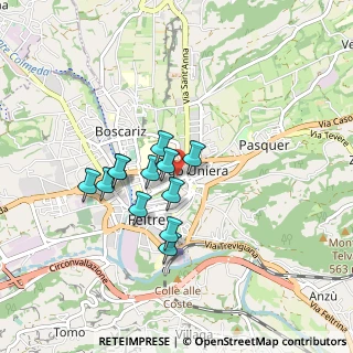 Mappa Piazza Tancredi Parmeggiani, 32032 Feltre BL, Italia (0.6625)