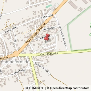 Mappa Via vecchia postale, 33030 Campoformido, Udine (Friuli-Venezia Giulia)