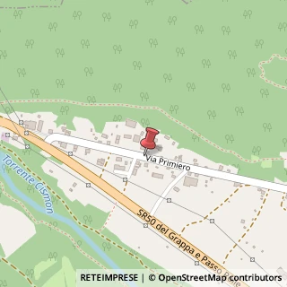 Mappa Via Primiero,  54, 32030 Fonzaso, Belluno (Veneto)