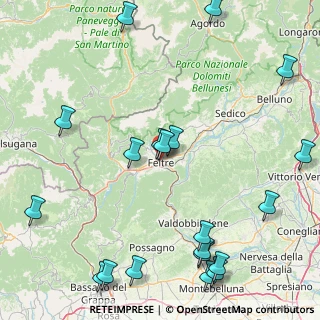 Mappa Via Giovanni Gaggia, 32032 Feltre BL, Italia (22.741)