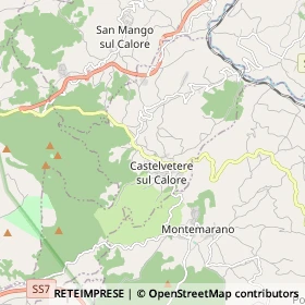Mappa Castelvetere sul Calore