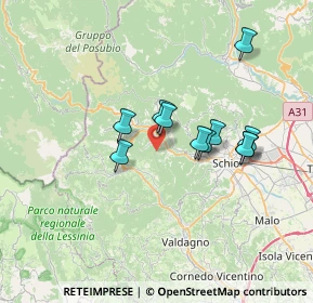 Mappa Contrada Pianura, 36036 Torrebelvicino VI, Italia (5.66091)