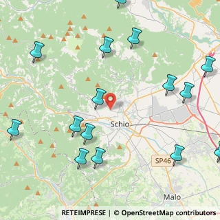 Mappa Via Santa Chiara, 36015 Schio VI, Italia (5.81625)