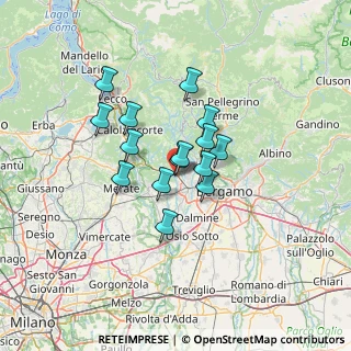 Mappa Via Giuseppe Garibaldi, 24030 Ambivere BG, Italia (9.44667)