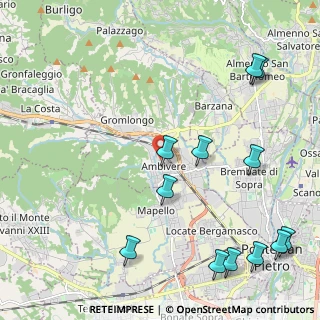 Mappa Via Giuseppe Garibaldi, 24030 Ambivere BG, Italia (2.78833)
