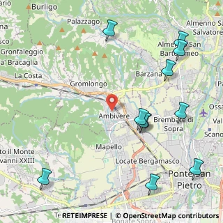 Mappa Via Giuseppe Garibaldi, 24030 Ambivere BG, Italia (2.70545)