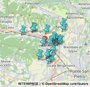 Mappa Via Giuseppe Garibaldi, 24030 Ambivere BG, Italia (1.2005)