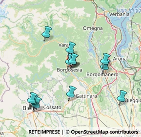 Mappa Via Tamarone, 13011 Borgosesia VC, Italia (13.93417)