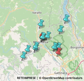 Mappa Via Tamarone, 13011 Borgosesia VC, Italia (5.32)
